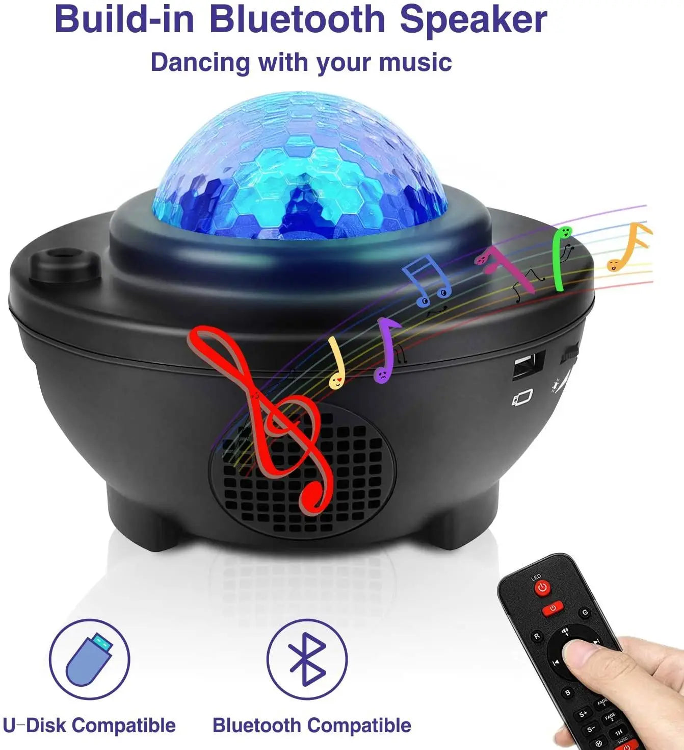Galaxy Star Projector with Music – NestStyle™