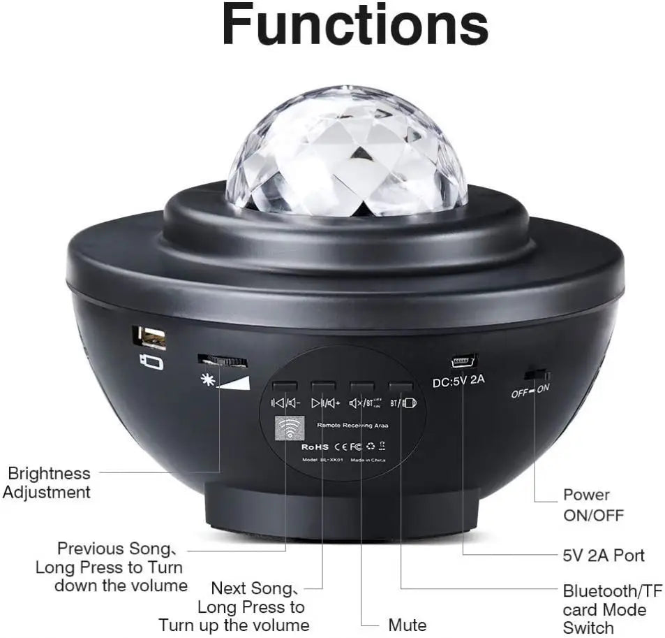 Galaxy Star Projector with Music – NestStyle™